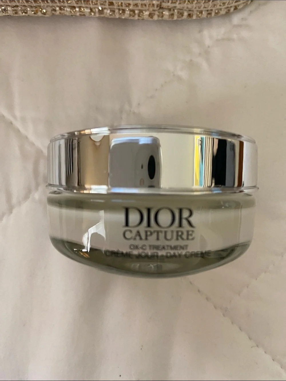 Dior Gold Cosmetic Pouch with Lip essentials, Mascara and Cream